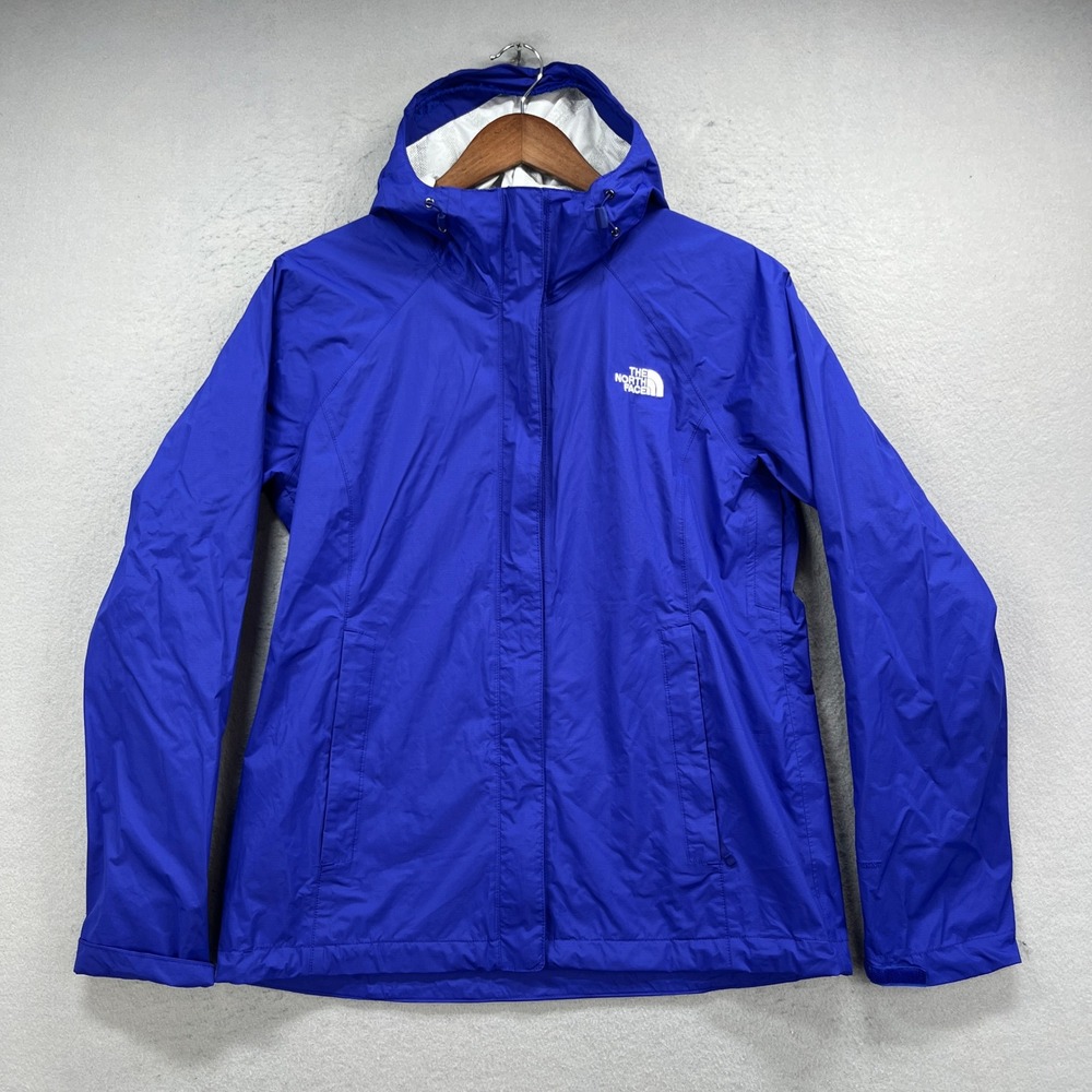 The North Face Resolve 2 Jacket Womens Medium Blue DryVent Hooded Rain Shell